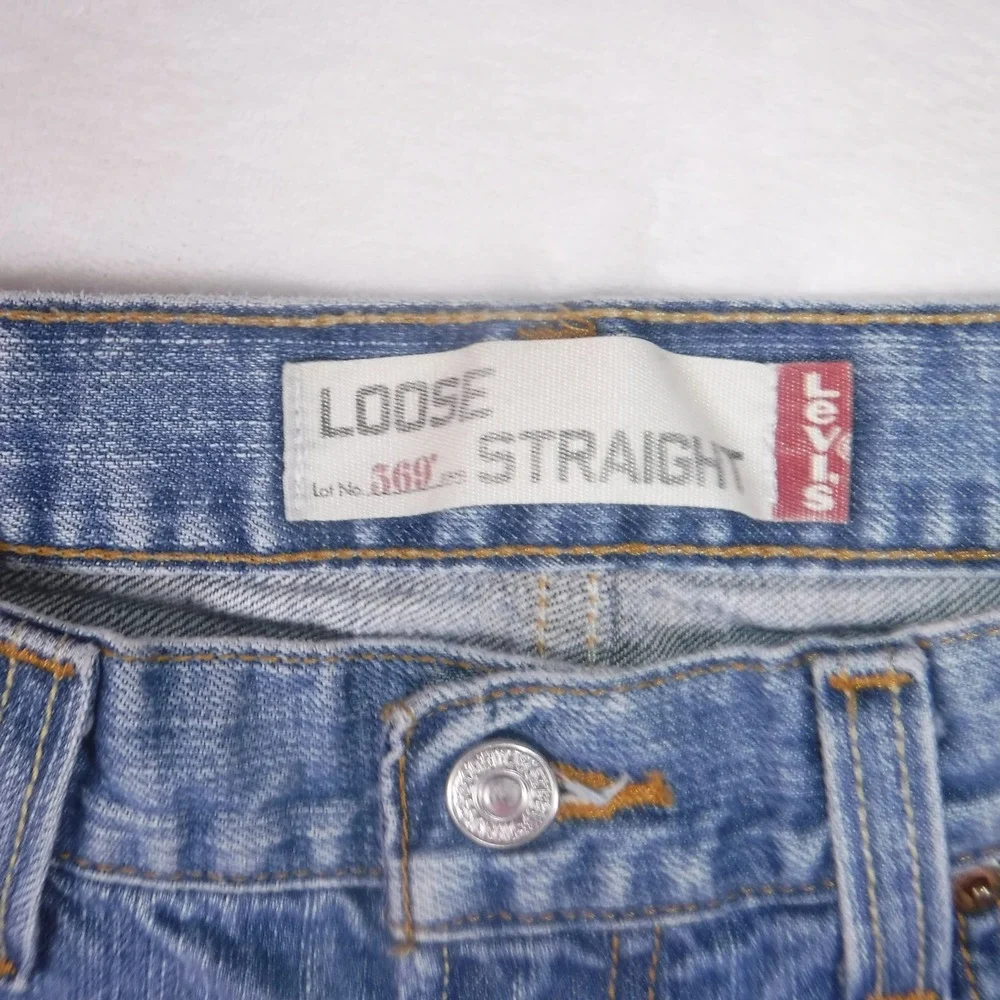 Vtg Levis 569 Loose Straight Leg Mens Jeans Blue Denim W31 L30 Relaxed Fit